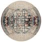 Safavieh Monaco MNC208M-3R 3" x 3" Ivory/Blue Round Rug, , large