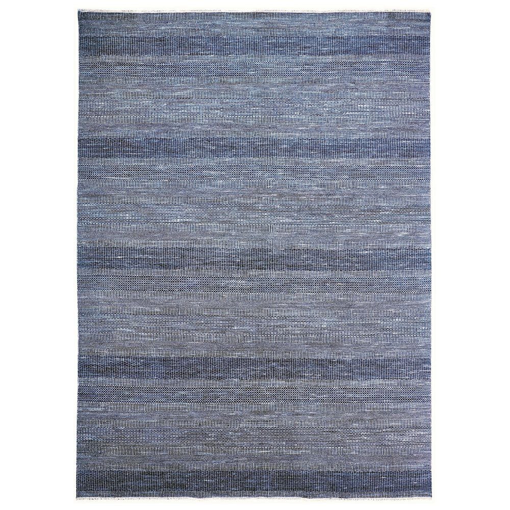 Feizy Janson 8" Round Navy and Silver Area Rug, , large