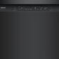 Bosch 100 Series 24" Built-In Smart Dishwasher with 8 Wash Cycles in Black, , large