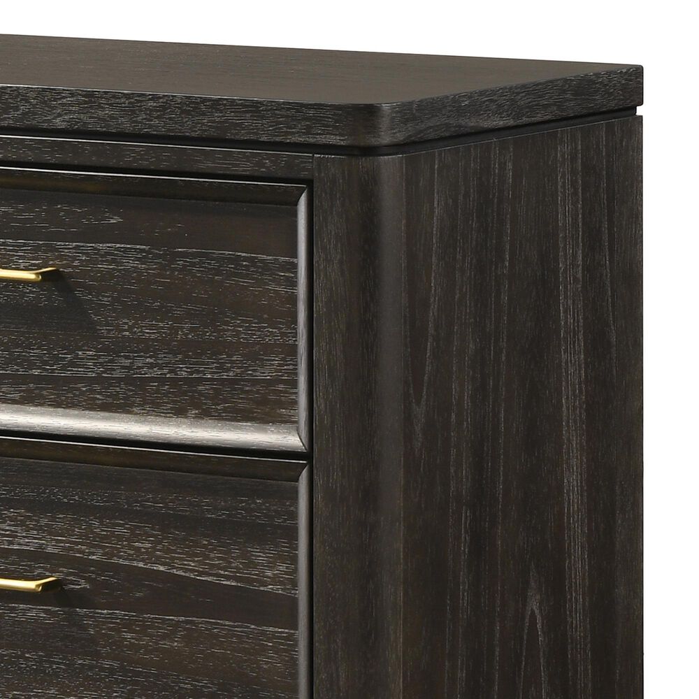 Crown Mark Ethel 2-Drawer Nightstand in Brown, , large
