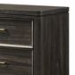 Crown Mark Ethel 2-Drawer Nightstand in Brown, , large