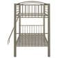 Linon Home Decor Heavy Twin Over Twin Bunk Bed in Pewter, , large