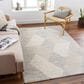 Surya Gavic 6"7" x 9"6" Medium Gray and Light Beige Area Rug, , large