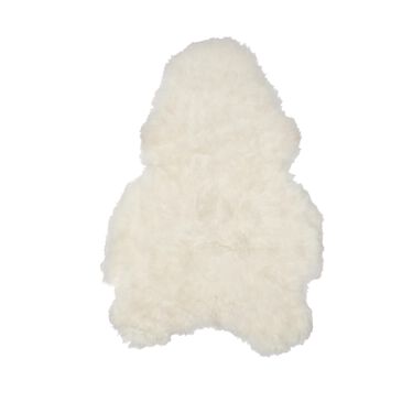 B S Trading Rug Icelandic Sheepskin 2" x 3" White Area Rug, , large
