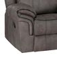 Linon Home Decor Gideon Manual Recliner in Stone Grey, , large
