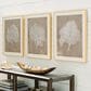 Ashley Hendridge 20" x 24" Wall Art in Taupe and White (Set of 3), , large