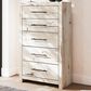 Ashley Lawroy 5-Drawer Chest in Light Natural, , large