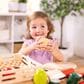 Melissa & Doug Wooden Cutting Food Play Food Set, , large