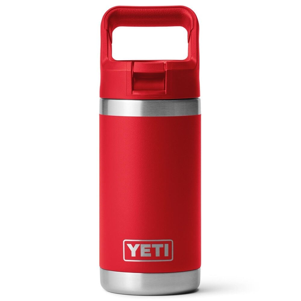 YETI Rambler Jr. 12 Oz Kids Water Bottle with Staw Cap in Rescue Red, , large