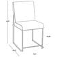 Lumisource Fuji Side Chair with White Cushion in Black (Set of 2), , large