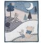 Lambs and Ivy Pooh Bear 3-Piece Crib Bedding Set in Blue and Gray, , large