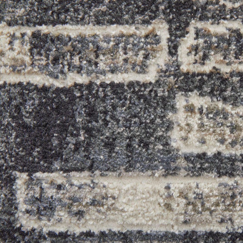 Feizy Kano 7&#39;10&quot; x 11&#39; Charcoal Area Rug, , large