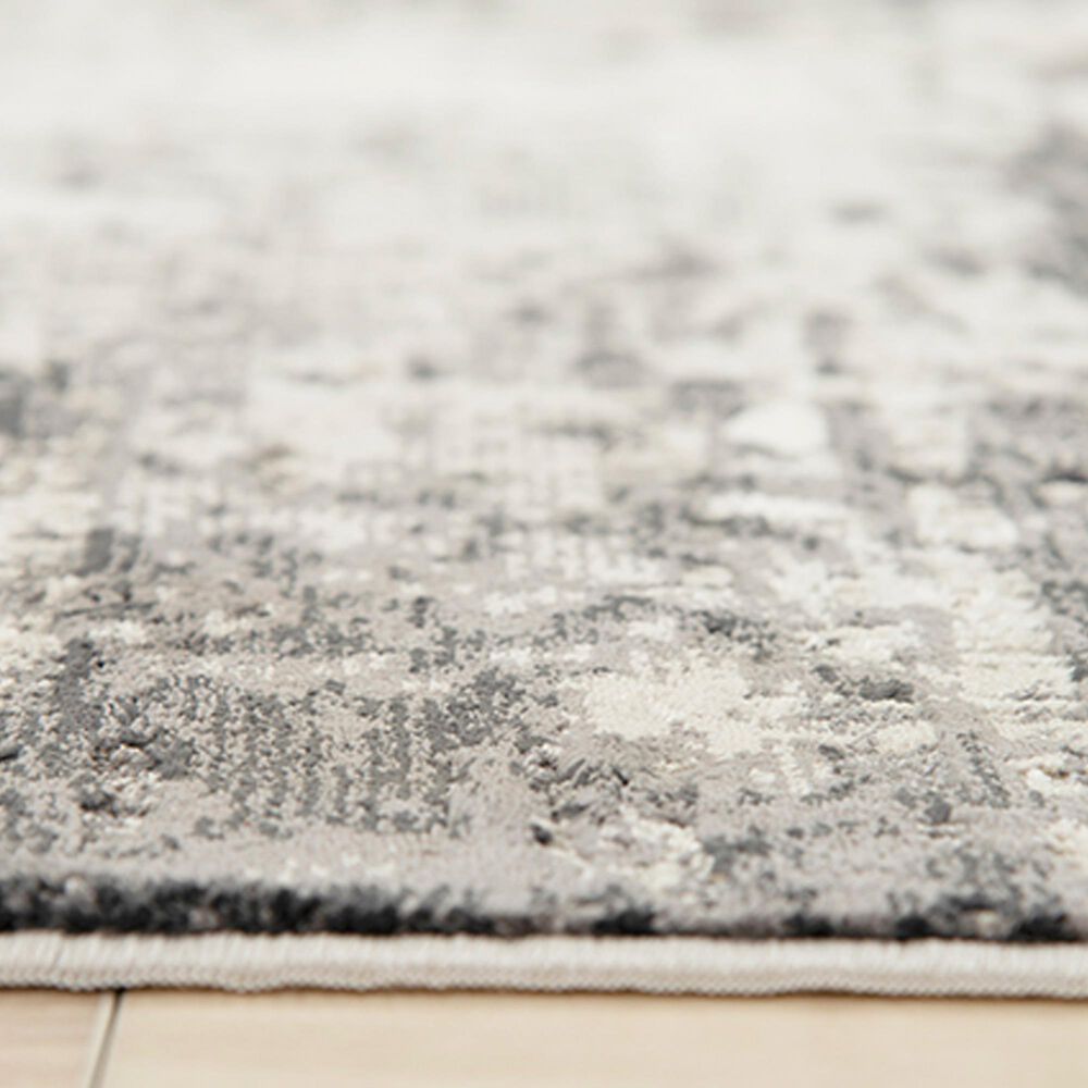 RIZZY Calabria Abstract 5&#39;3&quot; x 7&#39;6&quot; Neutral and Black Area Rug, , large