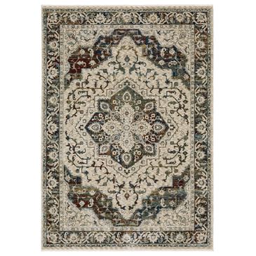 Oriental Weavers Capella Oriental Beige and Multicolor 7"10" x 10"10" Area Rug, , large