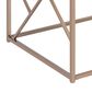 Steve Silver Evelyn End Table in Black with Copper Chrome Finish, , large