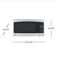 GE Appliances 2.0 Cu. Ft. Countertop Microwave Oven in Black and Stainless Steel, , large