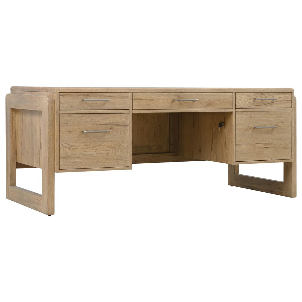 Hooker Furniture Kalamazoo Executive Desk in Aged Oak, , large