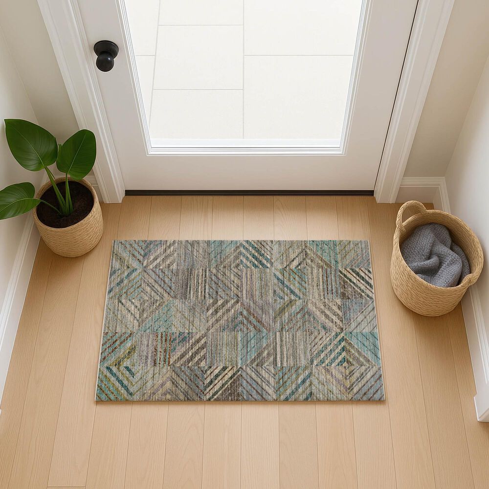 Dalyn Rug Company Nexus NX2 Teal 1'8" x 2'6" Area Rug, , large