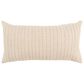 Rizzy Home 14" x 26" Down Filled Lumbar Pillow in Neutral, , large