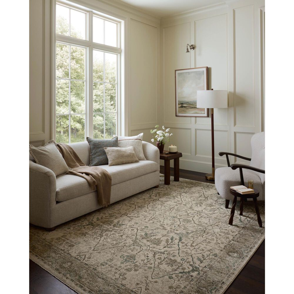 Loloi Briar Ivory and Sage 3'7" x 5'7" Area Rug, , large