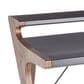 Lumisource Archer Desk in Grey/Walnut, , large