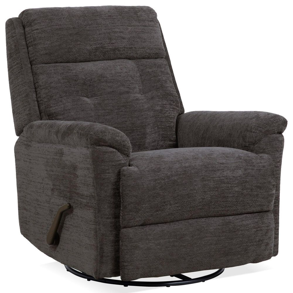 Flexsteel Sophisticated Manual Swivel Gliding Recliner in Steel, , large