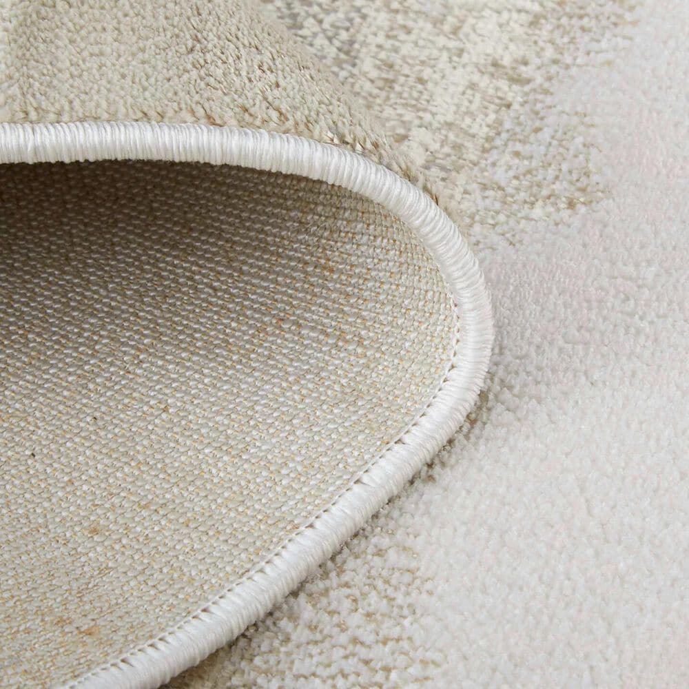 Feizy Aura 3727F 3&#39;11&quot; x 6&#39; Beige and Gold Area Rug, , large