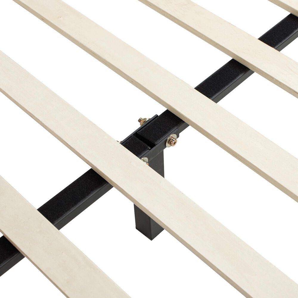 Jennifer Taylor Home Haley Queen Platform Bed with Snow White Upholstered in Natural, , large