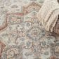 Nourison Astra Machine Washable ASW12 4" x 6" Grey and Multicolor Area Rug, , large