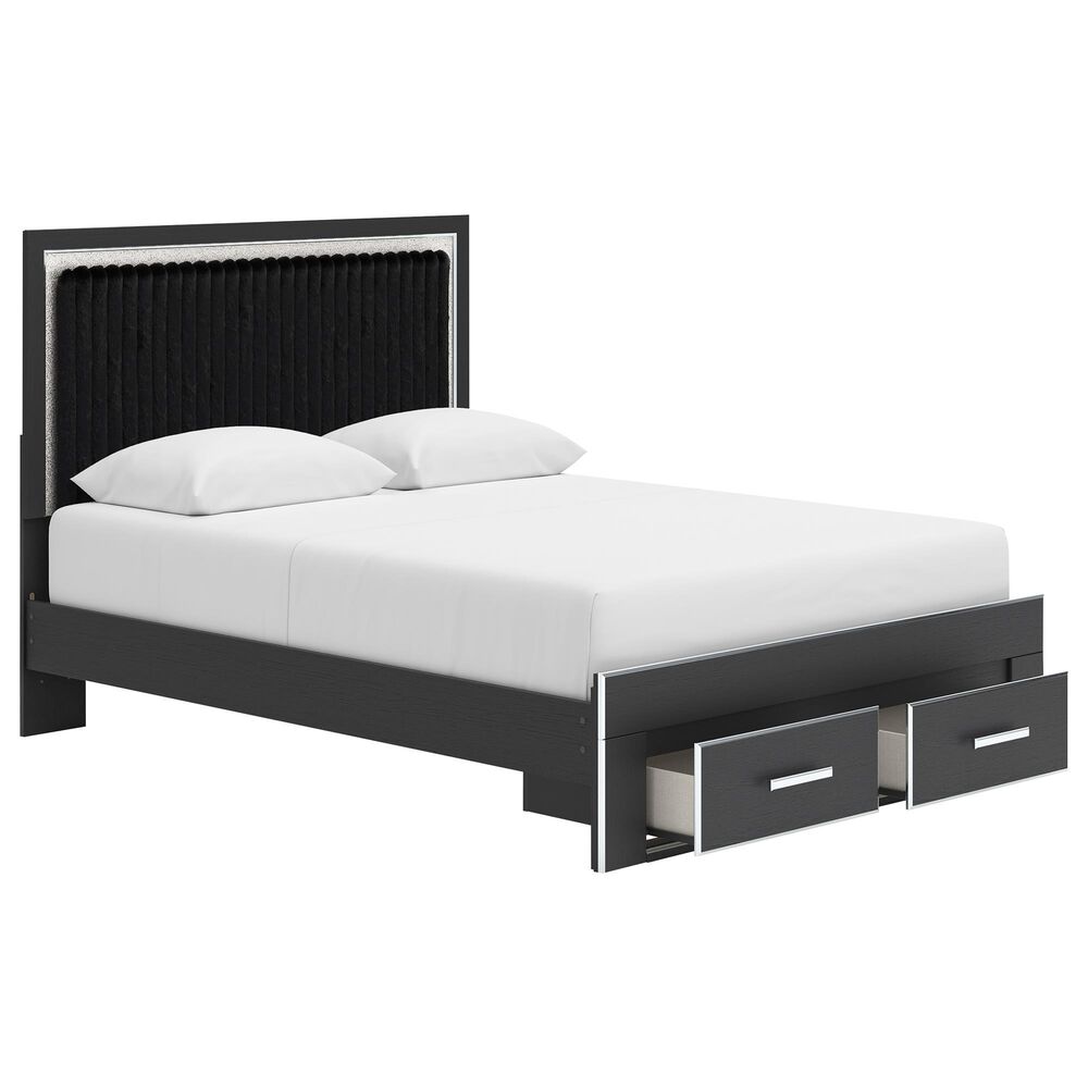 Ashley Zuraleus 3-Piece Queen Storage Bedroom Set in Matte Black, , large
