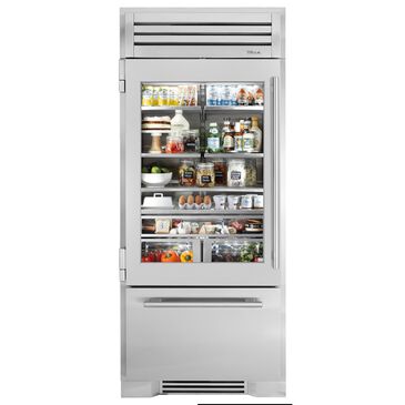True Residential 22.1 Cu. Ft. Bottom Freezer Refrigerator with Right Hinge and Solid Door in Stainless Steel, , large