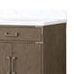Lexora Home Laurel 72" Double Bathroom Vanity in Grey Oak with White Carrara Marble Top and Rectangular Sinks, , large