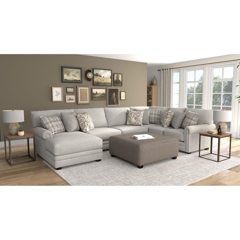 Hartsfield Livingston 45&quot; Square Cocktail Ottoman in Slate, , large