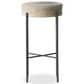 Four Hands Nocona Bar Stool with Black and White Speckled Hide Leather in Gunmetal, , large