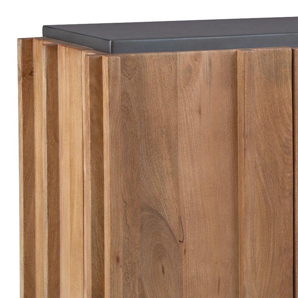 Ashley Quintavious Accent Cabinet in Light Brown, Charcoal Gray and Black, , large