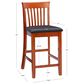 Linon Home Decor Torino Craftsman Counter Stool in Dark Cherry, , large