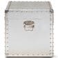 Baxton Studio Serge Storage Trunk in Silver, , large