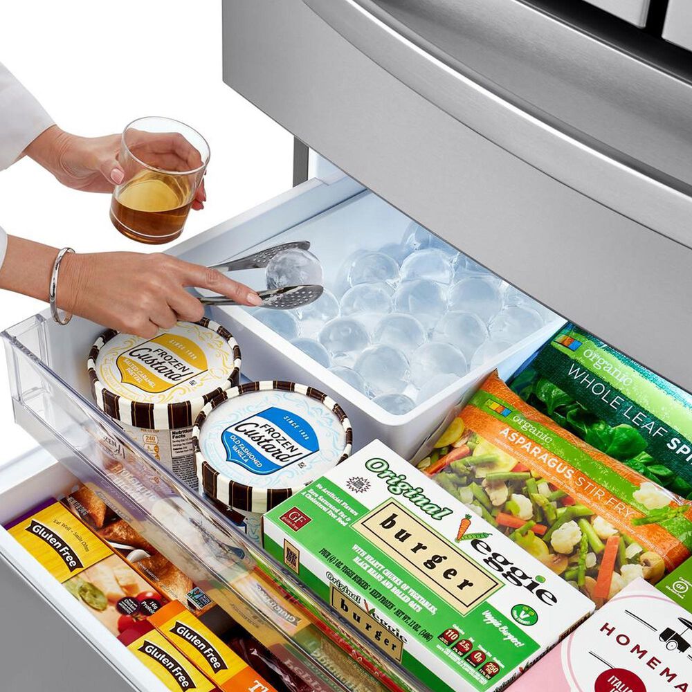 LG 23 Cu. Ft. Smart Wi-Fi Enabled Counter-Depth Refrigerator with Craft Ice Maker - Stainless Steel, , large