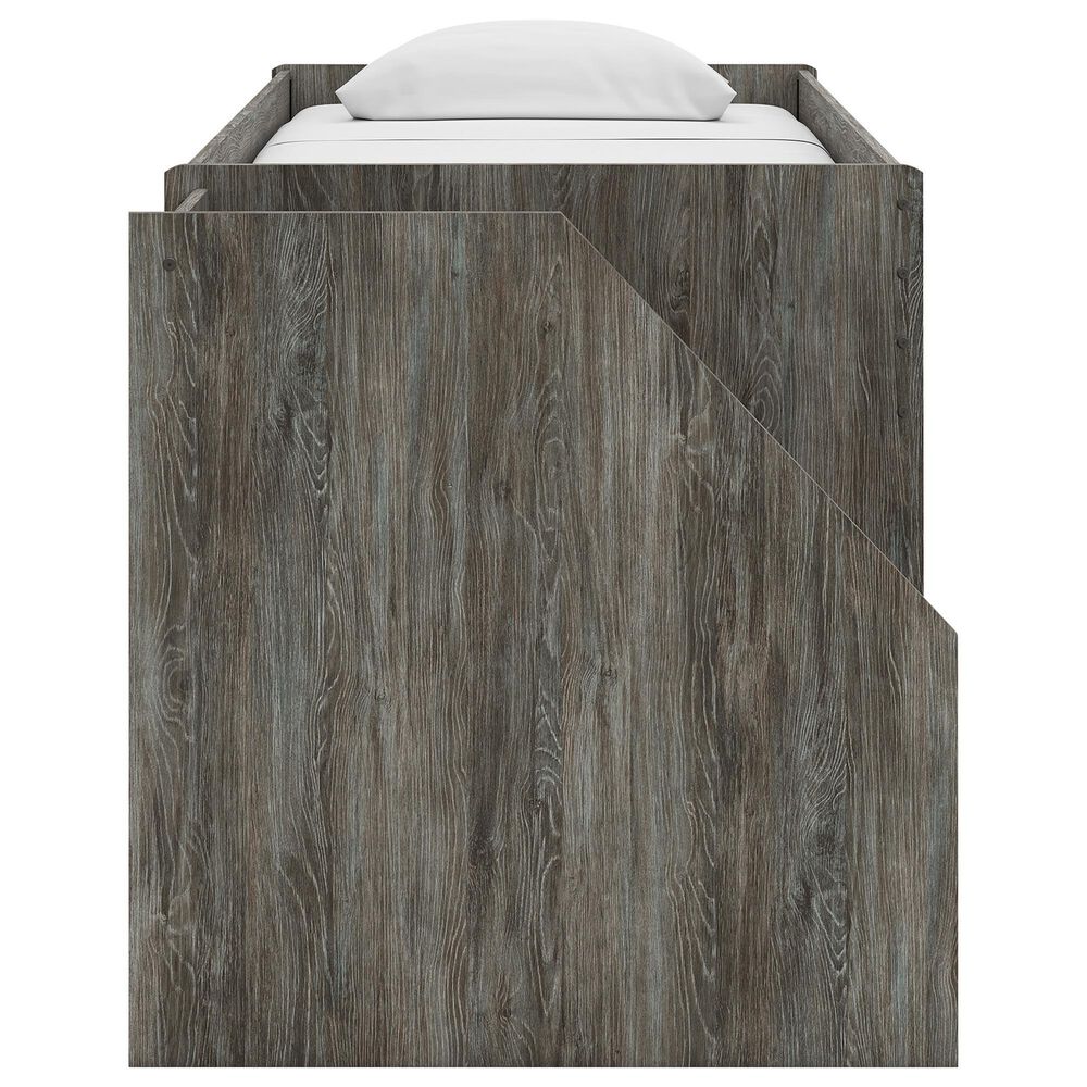 Ashley Frandern Twin Loft Bed with Drawer Storage in Gray, , large