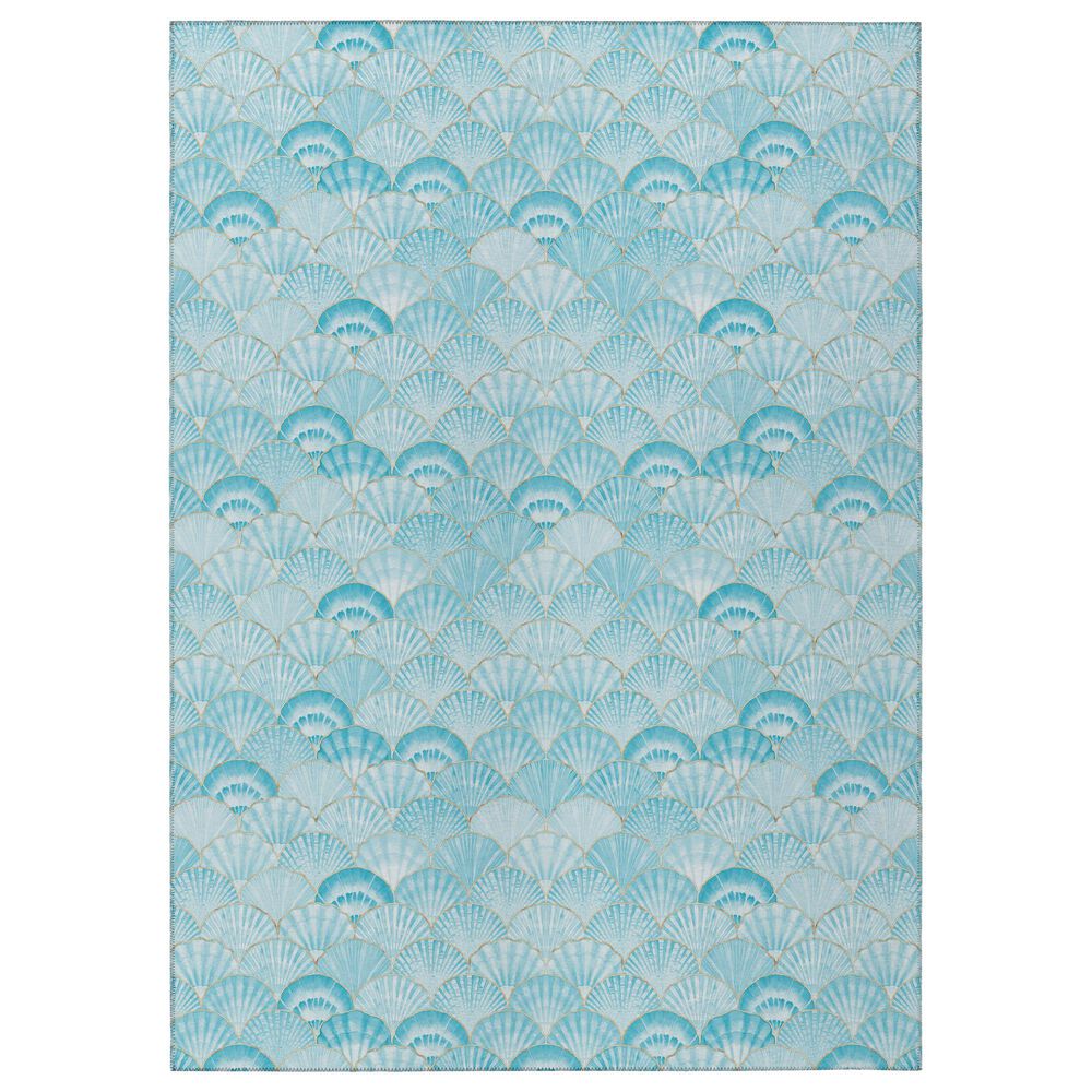 Dalyn Rug Company Seabreeze SZ2 6" x 9" Teal Area Rug, , large