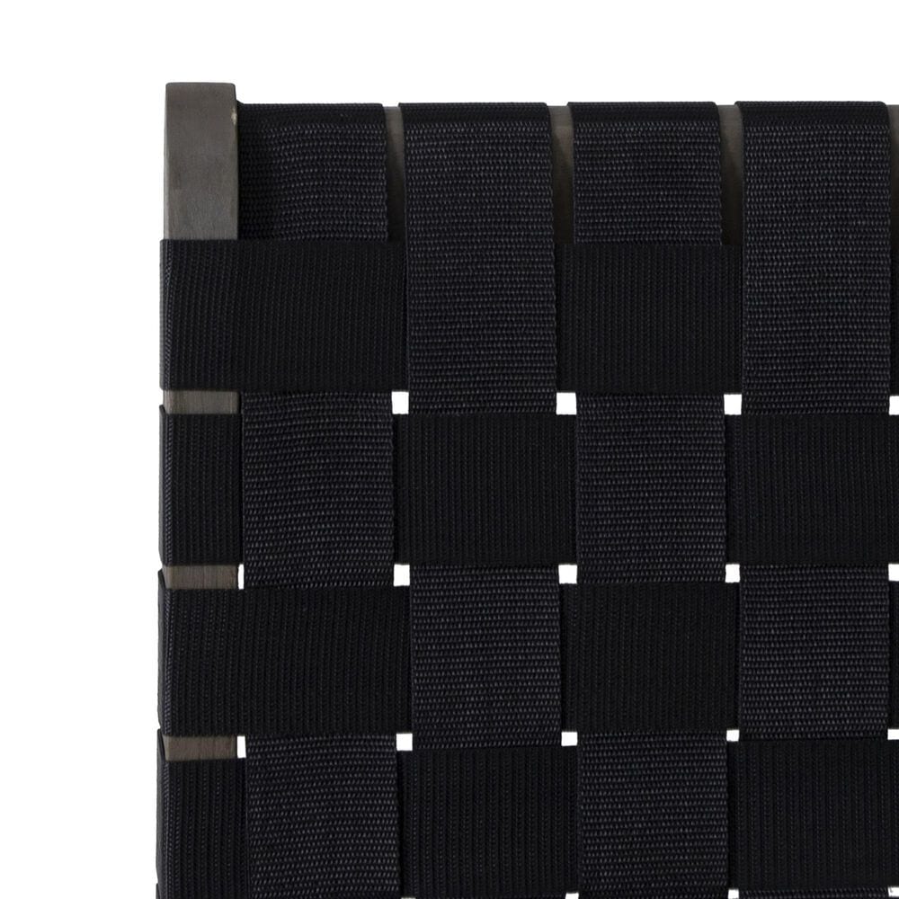 Hearth and Haven Charlotte Outdoor Lounge Chair with Black Rope Weave Design Seat &#40;Set of 2&#41;, , large