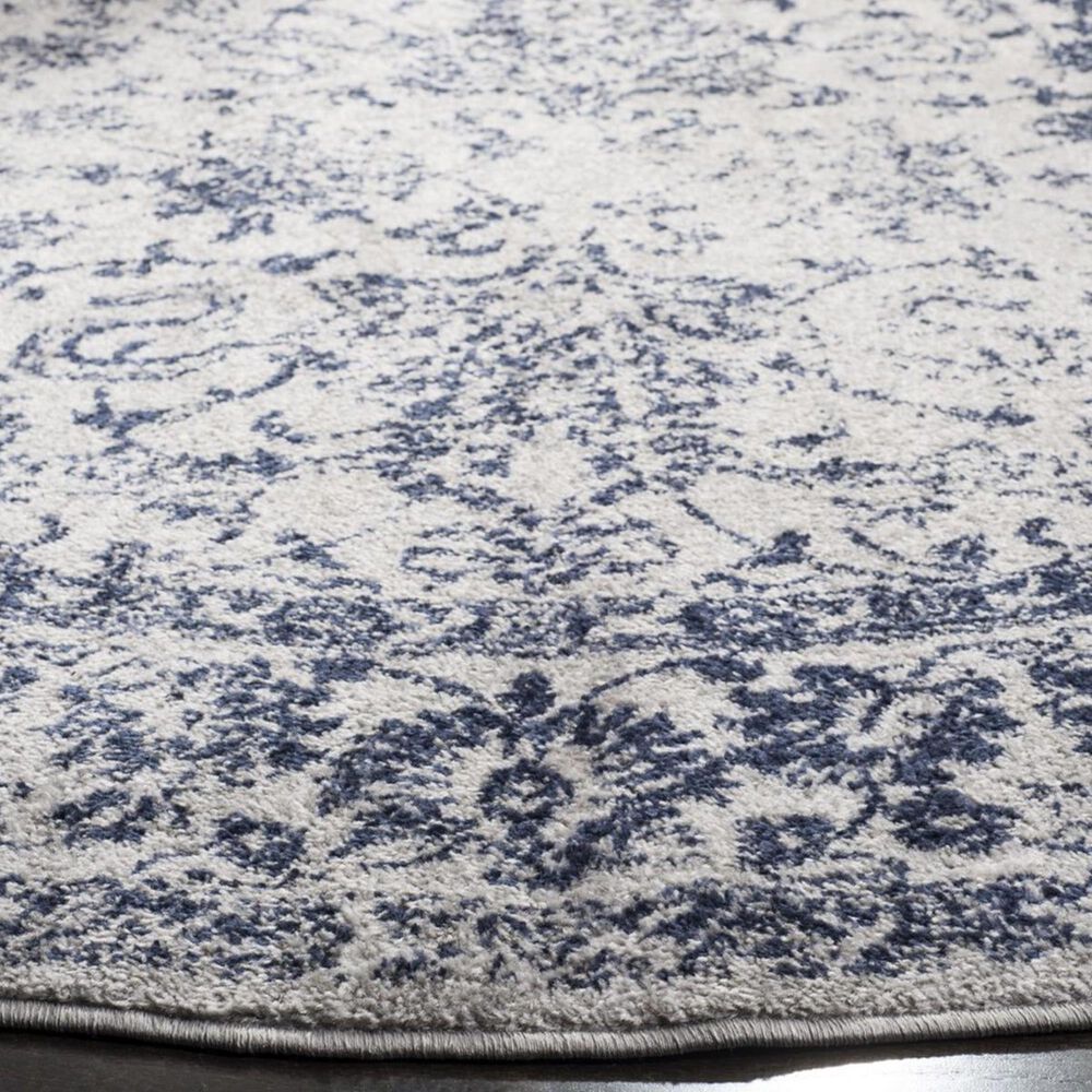 Safavieh Adirondack ADR109P 6&#39; Round Grey and Navy Area Rug, , large