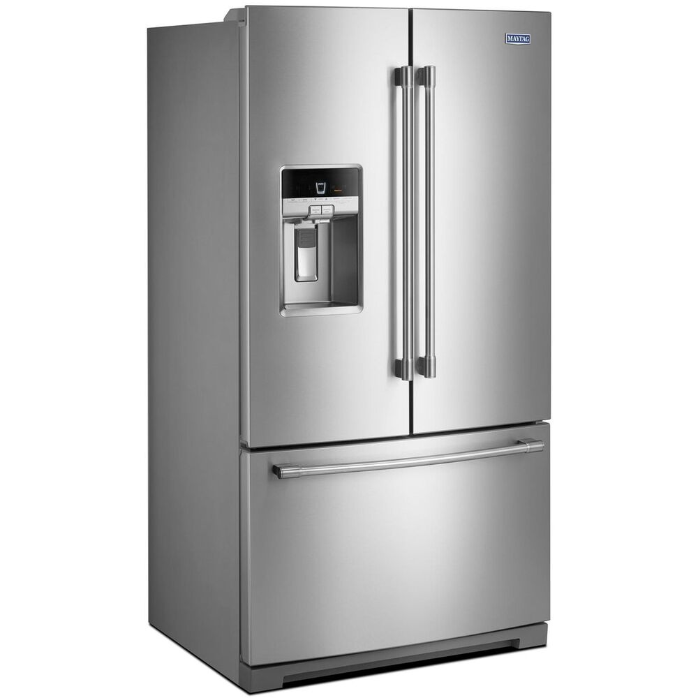 Maytag 26.8 Cu. Ft.  36&quot; Wide French Door Refrigerator in Fingerprint Resistant Stainless Steel, , large