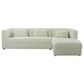 Tov Furniture Callie RAF Sectional in Cream Velvet, , large