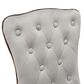 Impressions Vanity Elise Tufted Vanity Chair with Cool Grey Cushion in Gold, , large