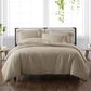 Pem America Cannon Solid 3-Piece Full/Queen Duvet Cover Set in Khaki, , large