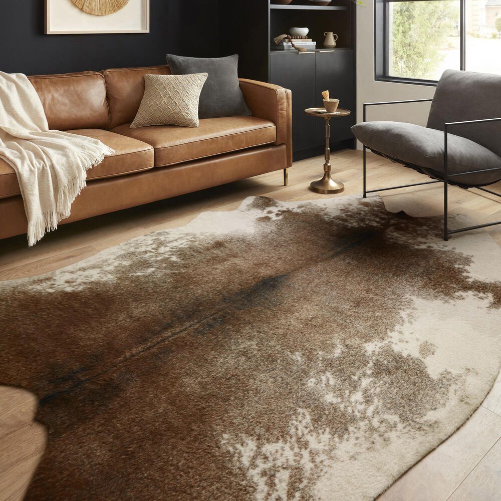 Loloi II Grand Canyon 5&#39; x 6&#39;6&quot; Coffee and Ivory Area Rug, , large