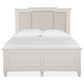 Nicolette Home Willowbrook Queen Panel Bed with Upholstered Headboard with Dresser, Chest, and Two Nightstands in Egg Shell White, , large