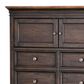 Napa Furniture Design Grand Louie 6-Drawer Dresser with 2-Door in Ebony and Wheat, , large