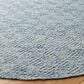 Safavieh Natura NAT503B 7" Round Blue Area Rug, , large